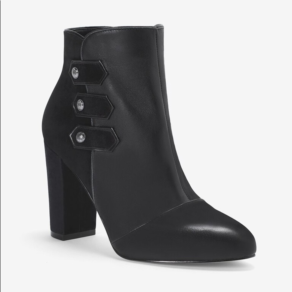 White House black market leather booties